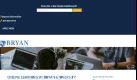 
							         Online Learning - Bryan University								  
							    