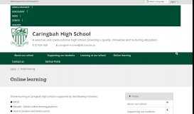 
							         Online learning - Caringbah High School								  
							    