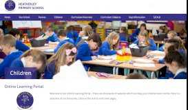 
							         Online Learning Portal - Heatherley Primary School								  
							    