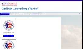 
							         Online Learning Portal - STAR Center								  
							    