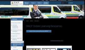
							         Online Learning Resources @ RACP								  
							    
