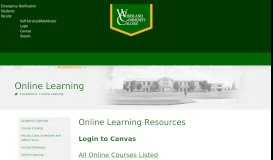 
							         Online Learning - Welcome to Woodland Community College								  
							    