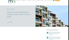 
							         Online leasing for multifamily property management companies								  
							    