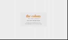 
							         Online Leasing | The Colony at The Lakes Apartments								  
							    