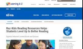 
							         Online Leveled Reading Resources for Students & Teachers | Raz-Kids								  
							    