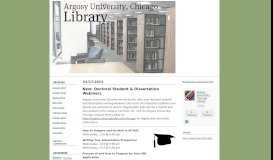 
							         Online Library is now available through the Argosy University Student ...								  
							    