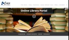 
							         Online Library Portal - College MCS								  
							    