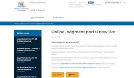 
							         Online lodgment portal now live | Workers Compensation Commission								  
							    