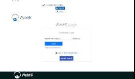 
							         Online Login - WebHR								  
							    
