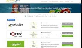 
							         Online Lotto Anbieter Vergleich - Erfahrungen und Testberichte								  
							    