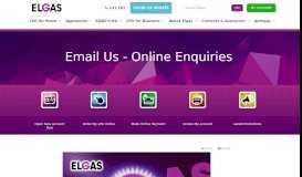 
							         Online LPG Gas Enquiry - Elgas								  
							    