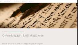 
							         Online-Magazin: SaaS-Magazin.de								  
							    