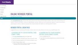 
							         Online member portal guide - HealthEquity								  
							    