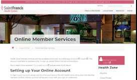 
							         Online Member Services, Saint Francis Health System, Tulsa ...								  
							    