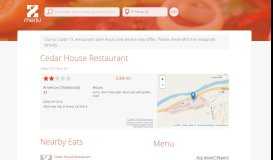 
							         Online Menu of Cedar House Restaurant Restaurant, El Portal ...								  
							    