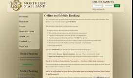
							         Online & Mobile Banking - - Northern State Bank								  
							    
