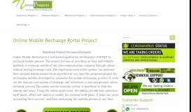 
							         Online Mobile Recharge Portal Project - Nevonprojects								  
							    