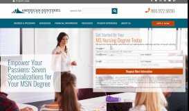
							         Online MSN Program | American Sentinel University								  
							    