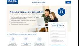 
							         Online Nachhilfe mit dem LernCenter der Schülerhilfe								  
							    