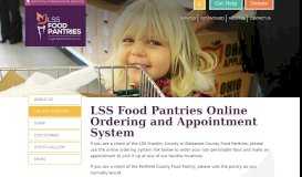 
							         Online Ordering - LSS Food Pantries								  
							    
