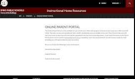 
							         Online Parent Portal - Spiro Public Schools								  
							    