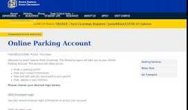 
							         Online Parking Account | South Dakota State University								  
							    