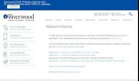 
							         Online Patient Forms - Riverwood Healthcare CenterRiverwood ...								  
							    