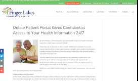 
							         Online Patient Portal Gives Confidential Access to Your Health ...								  
							    