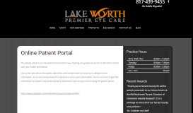 
							         Online Patient Portal - Lake Worth Premier Eye Care								  
							    