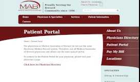 
							         Online Patient Portal | Medical Associates of Brevard								  
							    
