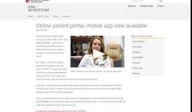 
							         Online patient portal, mobile app now available | UNMC								  
							    