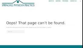 
							         Online Patient Portal - Springhill Physician Practices								  
							    