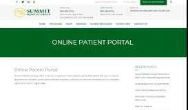 
							         Online Patient Portal - Summit Medical Group | The highest quality ...								  
							    