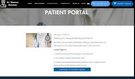 
							         Online Patient's Portal - Dr.Thomas Downes								  
							    