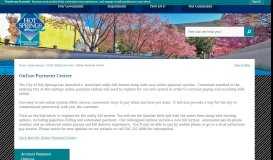 
							         Online Payment Center | Hot Springs, AR - Official Website								  
							    