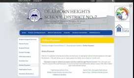 
							         Online Payment - Dearborn Heights School District 7								  
							    