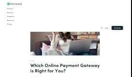 
							         Online Payment Gateway | Comparison Chart, Fees & More | Formstack								  
							    