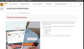 
							         Online Payment Gateway - JazzCash								  
							    