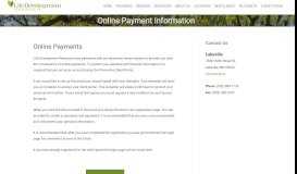 
							         Online Payment Information - Life Development Resources								  
							    