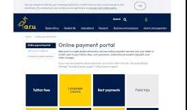 
							         Online payment portal - Anglia Ruskin University - Cambridge								  
							    