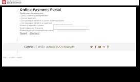 
							         Online Payment Portal - Buckingham - University of Buckingham								  
							    
