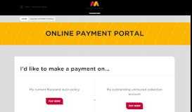 
							         Online Payment Portal | Maryland Auto Insurance								  
							    