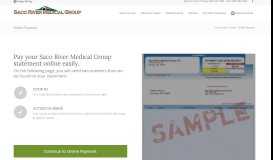 
							         Online Payment – Saco River Medical Group								  
							    