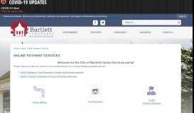 
							         Online Payment Services | Bartlett, TN - Official Website - City of Bartlett								  
							    
