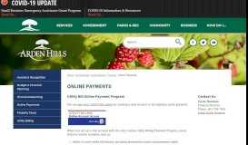 
							         Online Payments | Arden Hills, MN - Official Website - City of Arden Hills								  
							    