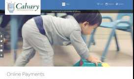 
							         Online Payments - Calvary Church								  
							    