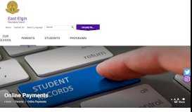 
							         Online Payments - East Elgin Secondary School								  
							    