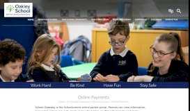 
							         Online Payments | Oakley School								  
							    
