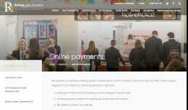 
							         Online payments - Retford Oaks Academy								  
							    