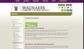 
							         Online Payments - Waunakee Community School District								  
							    